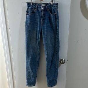 H&M Women’s Classic Blue Denim Jeans Boyfriend Cut